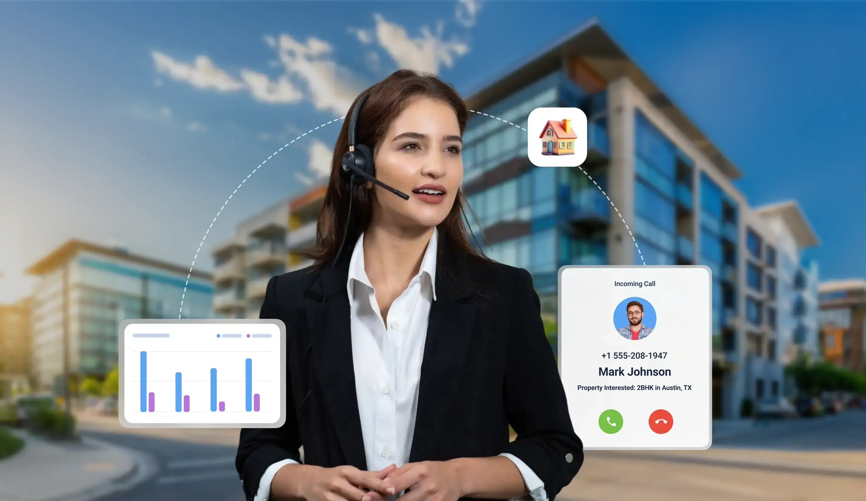 Real estate customer engagement and lead management with DialOnCloud